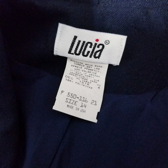 Vintage 80's retro career glam academia jacket work blazer 14 - Picture 2 of 5